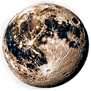 High-resolution Moon Surface PNG Dfd