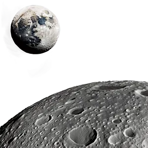 High-resolution Moon Surface PNG Xge