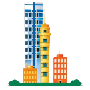 High-rise Towers Illustration PNG 06202024 PNG