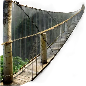 High Suspension Bridge Trail Png Sqo PNG image