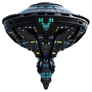 High-tech Alien Spaceship PNG Apn8 PNG