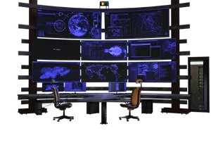 High Tech Control Room PNG image