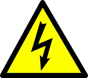 High Voltage Warning Sign PNG image