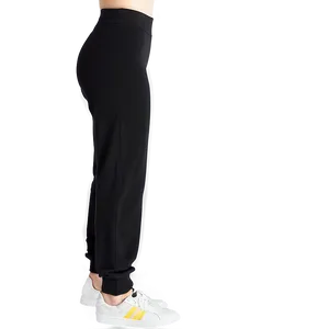 High Waist Black Sweatpants Png 06132024 PNG image