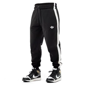 High Waist Black Sweatpants Png 8 PNG image