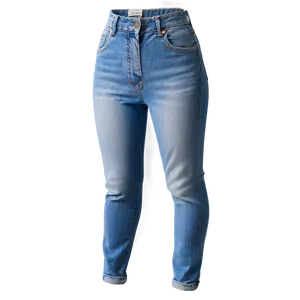 High-waisted Folded Jeans Png Uqe34 PNG image