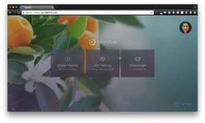 Highfive Video Conferencing Interface PNG