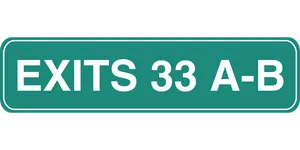 Highway Exit Sign33 A B PNG