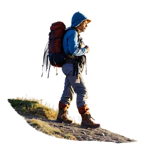 Hiker At Sunrise PNG 76