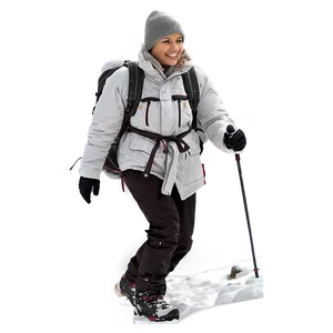 Hiker In Snow Png Pjq61 PNG image