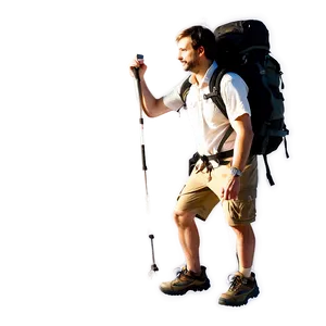 Hiker On Peak Png 06262024 PNG image