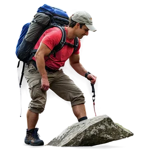 Hiker On Rocky Trail PNG 19 PNG