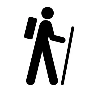 Hiker Pictogram Icon