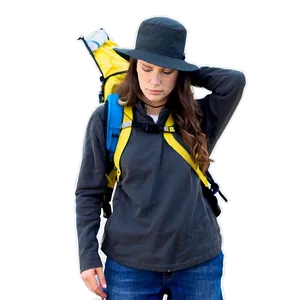 Hiker With Hat PNG Gas
