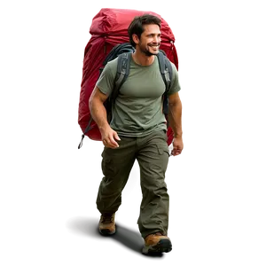 Hiker With Tent Png 51 PNG image