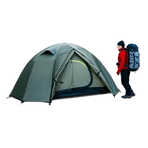 Hiker With Tent Png Byq PNG image