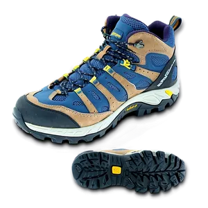 Hiking Boot With Cushioned Support Png 30 PNG image