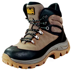 Hiking Boot With High Traction Sole PNG Tfi