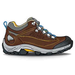 Hiking Boot With Padded Collar PNG Exw22 PNG