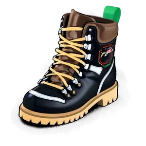 Hiking Boot With Reflective Details PNG 06282024