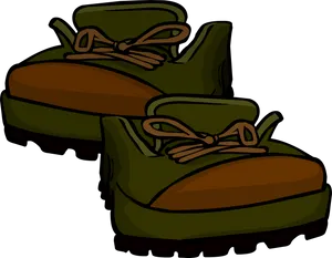 Hiking Boots Illustration PNG image