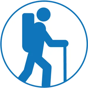 Hiking Trail Symbol Icon PNG image