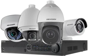 Hikvision C C T V Camera Collection PNG image