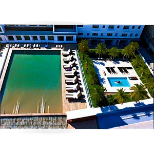 Hilton Rooftop Pool View Png 8 PNG image