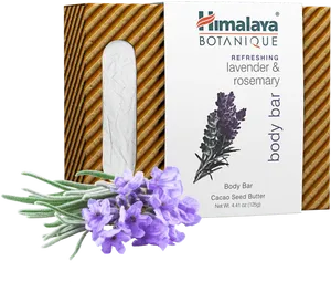Himalaya Botanique Lavender Rosemary Body Bar PNG image