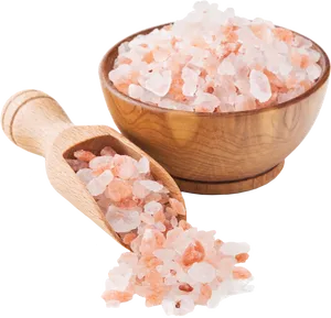 Himalayan Salt Crystals Bowl Scoop PNG image