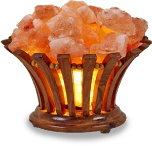 Himalayan Salt Lamp Glow PNG image