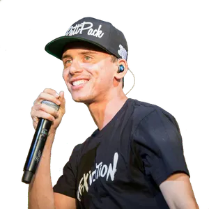 Hip Hop_ Artist_ Performing_ On_ Stage.png PNG image