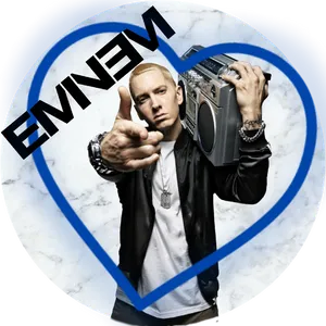 Hip Hop_ Artist_ With_ Boombox PNG image