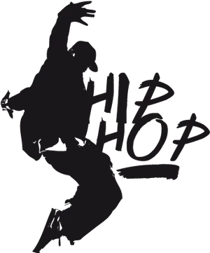 Hip Hop Dance Silhouette Logo PNG image