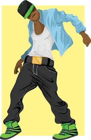 Hip Hop Dancer Illustration