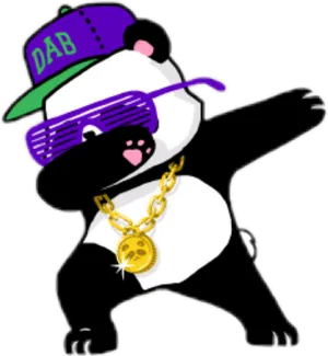 Hip Hop Panda Dabbing.png PNG image