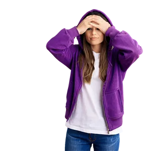 Hip Purple Hoodie Clipart PNG 75