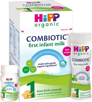 Hipp Organic Combiotic First Infant Milk Product PNG image