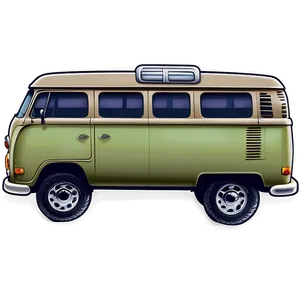 Hippie Van Illustration Png 93 PNG image