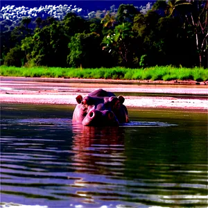 Hippo At River PNG Kbu PNG