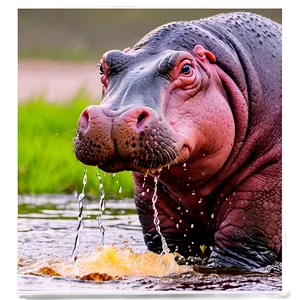 Hippo Bathing PNG Fil74 PNG