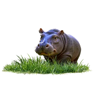 Hippo In Grass PNG Hkn PNG