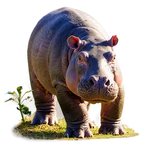 Hippo In Sunshine PNG Jeo PNG