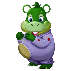 Hippo Mascot PNG 05242024