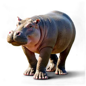 Hippo Walking PNG Mmf31 PNG