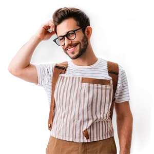 Hipster Barista Outfit Png 17 PNG image