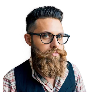 Hipster Beard Fashion Png Agx92 PNG image