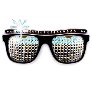 Hipster Bling Glasses Png 06202024 PNG image