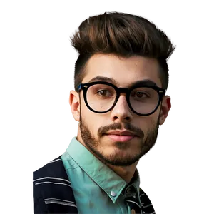 Hipster Boy Hair PNG 06282024