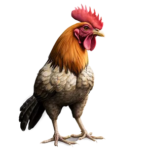 Hipster Rooster Drawing PNG 05242024